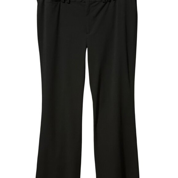 Bay Studio Pants - Bay Studio Plus Womens Dress Pants 16W Black Stretch Straight Leg Classic Work